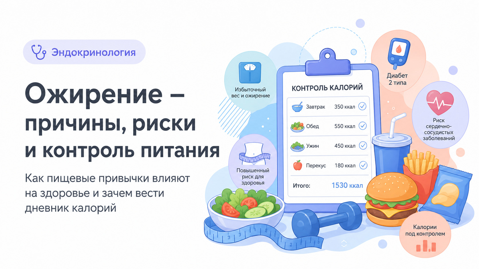 Современные причины ожирения: взгляд врача на пищевые привычки и риски для здоровья